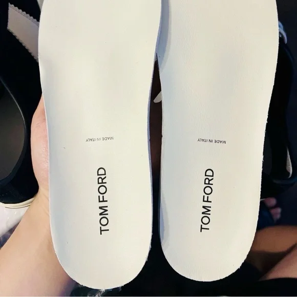 Tom Ford New Warwick Sneakers Sz. 9 Made In Italy + Box, Dust Bags, x laces - Picture 5 of 11